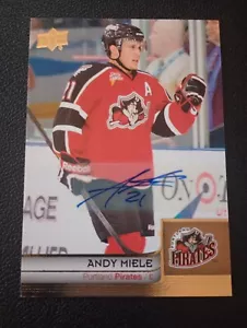 2014 UD AHL Hockey Andy Miele AUTOGRAPH Coyotes - Picture 1 of 2