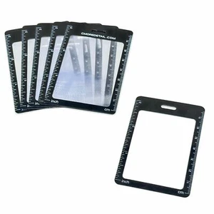 Credit Card Sized 3X Magnifiers Perfect for Reading Small Text and Menus - Picture 1 of 8