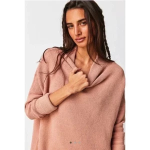 Nuovo Free People ottomano slouchy tunica maglione caffè panna marrone taglia small - Foto 1 di 8