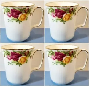 Royal Albert Old Country Roses Bristol Becher BECHER vier Tassen (4) mit Etikett - Bild 1 von 5