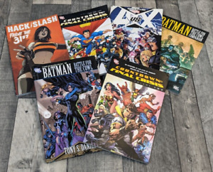Marvel DC Comic Book Collection Batman Superman Hack Slash Superhero 6 Items
