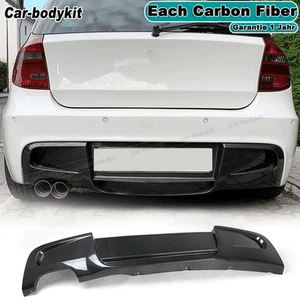 Carbon Diffusor Hinten Stoßstange Heckspoiler für BMW 1ER E87 M Paket 2007-2010 - Picture 1 of 11