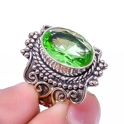 Bellas Artes - Anillo Joyería Peridoto Plateado s.9 R1546-20, Regalo Navidad Foto 1 de 4