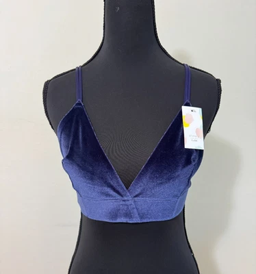 NWT SHIMERA Blue Navy Dusk Lounge Bralette Seamless Tagless Wirefree S - Image 1 of 4