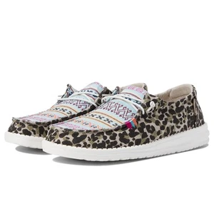 Hey Dude Wendy Slip-On Casual Shoes Aztec Jungle Beige 10 M - Picture 1 of 11