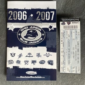 2006 Ohio Junior Blue Jackets USHL Hockey League Program Ticket Stub Indiana Ice - Picture 1 of 6