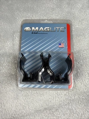 Maglite Black Universal Mounting Brackets for D-Cell Flashlight, 2 pk - Image 1 of 3
