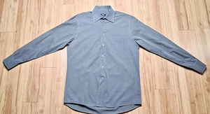 Hugo Boss Herren Langarm Brusttasche Knopfleiste Hemd Braun Große 39 15,5 - Bild 1 von 8