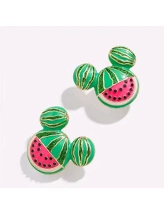 Baublebar x Disney Mickey Mouse Watermelon Stud Earrings  Summer Fun NIB - Picture 1 of 4