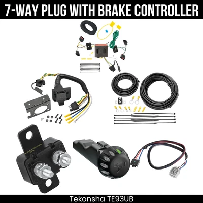 Arnés de cableado de remolque de 7 vías Tekonha + control de freno para Dodge Durango 11-13 Foto 1 de 4