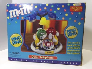 M&M's Desk Telephone w/ Green & Red Characters New In Box 072822WBIG - Picture 1 of 4