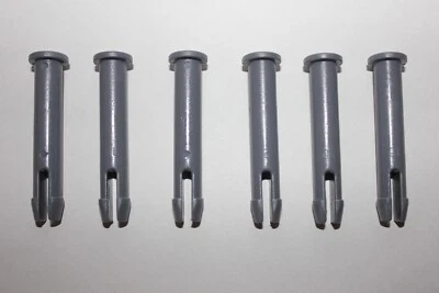 "GRAY" BESTWAY ABOVE GROUND SMALL METAL FRAME REPLACEMENT POOL PINS CLIPS 6 PK. - Image 1 of 2