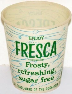 Vintage paper cup FRESCA by Coca Cola 4oz Free Sample new old stock n-mint+ cond - Picture 1 of 2