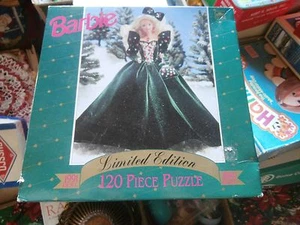 Limited Edition BARBIE 1991 Collector Doll Christmas Holiday 120pc Puzzle Sealed - Picture 1 of 3