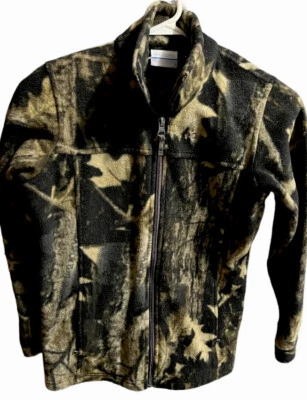 Chaqueta Columbia Juvenil 10/12 Cremallera Completa Vellón Verde Camuflaje Exterior Informal Niño Foto 1 de 4