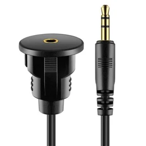 Verlängerung kabel Flush Mount Kabel Auto-Panel 3,5mm AUX Audio Jack - Bild 1 von 7