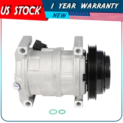Compressor AC com embreagem compatível com Cadillac CTS 5.7L, 6.0L 2004 2005 2006 2007 - Imagem 1 de 4