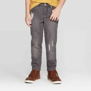 Art Class Boys' Distressed Denims Slim, Gray, sz 5 - Picture 1 of 7