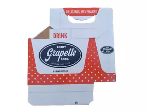 Vintage UVA Bottiglia di Soda Confezione da Sei Porta Cartone/Cartone - NUOVO - Foto 1 di 2