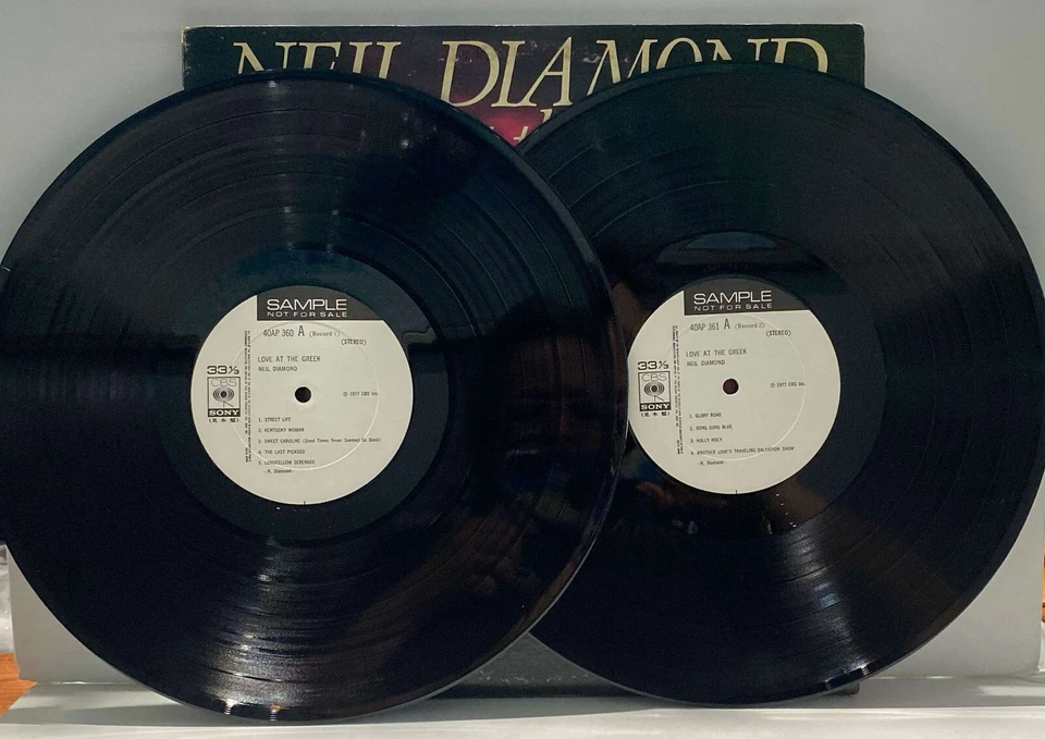 Neil Diamond - Love At The Greek - Live PROMO - 2 LPs  - Japan Vinyl - 40AP-360 - Image 1 of 4