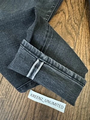 Uniqlo Selvedge Skinny Fit Jeans with Stretch - Faded Black Gray  Size 33 x 32 - Image 1 of 4