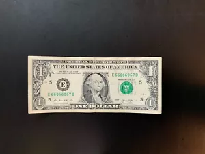 2013 $1 DOLLAR BILL E66066067B - Picture 1 of 4