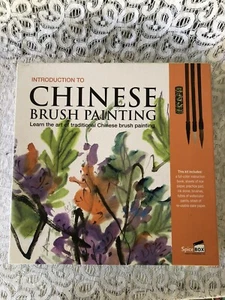 Chinese Brush Painting Art Kit - Includes Watercolour Paints Brushes Paper Ink + - Picture 1 of 11