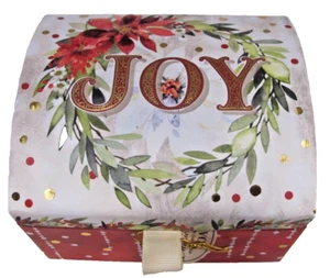 Pooch & Sweetheart Cranberry Soap Keepsake Music Box 2 bars Wish you a Merry~NEW - Picture 1 of 8