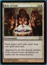 Rule of Law FOIL 10th Edition PLD White Uncommon MTG CARD (ID# 120071) ABUGames