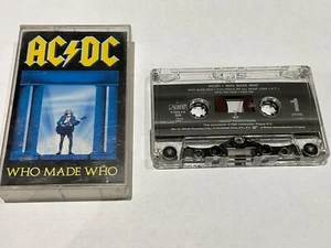 AC/DC Who Made Who Cassette Tape Album ACDC Vintage Original Music 1986 - Picture 1 of 2