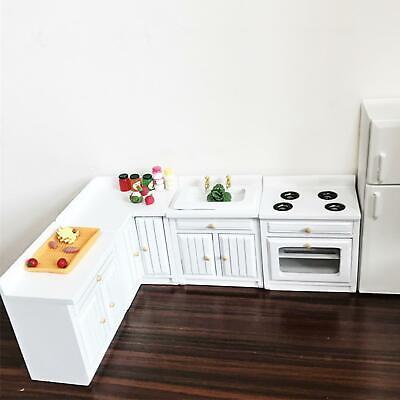 1:12 Scale Dollhouse Fitted Kitchen Furniture Set Miniatures, Perfect For • 17.99$