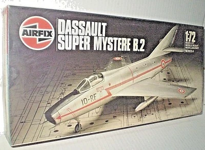 AIRFIX DASSAULT SUPER MYSTERE B.2 SCATOLA COSTRUZIONI SCALA 1:72 SIGILLATO '80s - Immagine 1 di 4