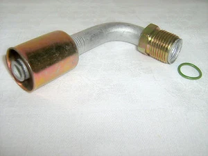 AC A/C HOSE FITTING,MALE INSERT O RING BEADLOCK, 90 DEGREE #10 NUT/HOSE 35B1823 - Picture 1 of 1