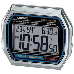 CASIO DQD-851J-8JF Clock electric wave alarm A158WA Motif from Japan NEW silver - Picture 1 of 5