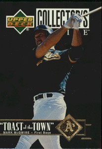 1997 (CARDINALS) Collector's Choice Toast of the Town #T22 Mark McGwire