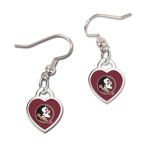 Florida State Seminoles Wincraft NCAA 3-D Heart Team Earrings FREE SHIP Cover