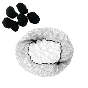 Ballet Bun Net Hair Nets Invisible Hairnet Work Black Hairnets Mesh for Women - Picture 1 of 12