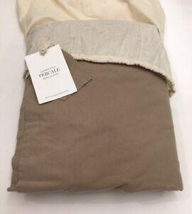 Restoration Hardware Garment-Dyed Percale Duvet Cover Twin Prairie NEW $209