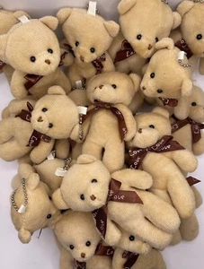 10 Pcs Teddy Bear Doll Gift for Party Wedding Bouquet Decorations Mini Bear - Picture 1 of 5