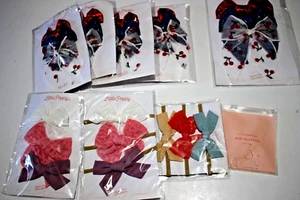 LOT OF 24 HAIR BOW CLIPS AND HEADBANDS AND 1 BAG MINI ELASTICS LITTLE POPPY - Picture 1 of 8