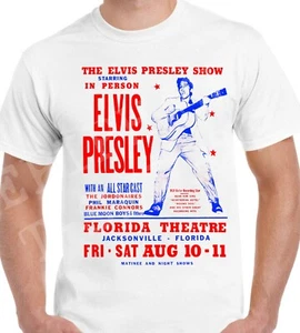 Elvis Presley T-Shirt Retro Concert Rock Music Jailhouse 50s 60s Top Tee Gift - Picture 1 of 3