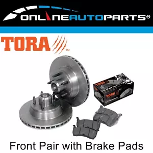 2 Front Disc Rotors + Brake Pads for EF EL Falcon Fairmont 1994-1998 with ABS - Picture 1 of 4