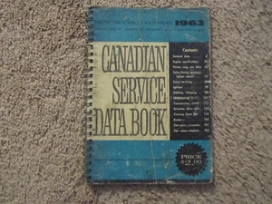 Canadian Service Data Book 1963,'68,'71,'76,'80 &'81 Domestic & Imports cars - Picture 1 of 18