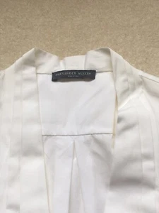 ALEXANDER McQUEEN Ladies White Shirt Short sleeved Size 42 EUR - Picture 1 of 9