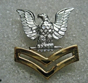 US NAVY Cap Badge E-5 Petty Officer 2nd class, full size - Picture 1 of 3