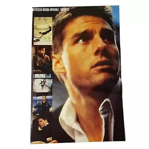 Tom Cruise Mission Impossible Movie A3 Poster, 1990s Smash Hits Vintage Magazine - Foto 1 di 7