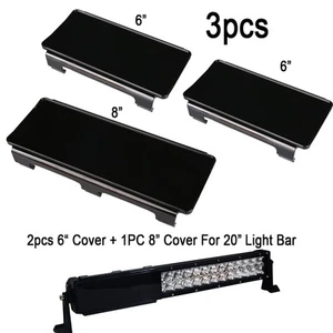 20" Inch Black LED Light Bar Lens Covers for Truck Offroad 22” 120W 200W - Picture 1 of 8