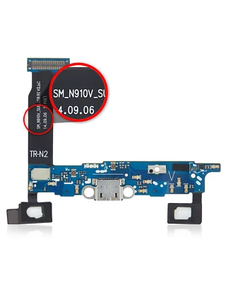 Charging Port Flex Cable Compatible For Samsung Galaxy Note 4 (N910V) (Verizon) - Image 1 of 4