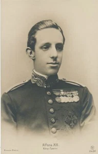 Alfons XIII Konig v Spanien Spanish King Real Photo Postcard rppc - Picture 1 of 2