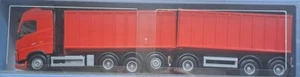 Emek 28855 - Volvo FH Hook-Lift Skip Tipper Truck & Trailer rot - 1:25 - Bild 1 von 4